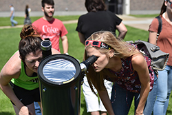 Northeast students look to the sky for solar eclipse